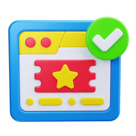 Online-Kinoticket  3D Icon