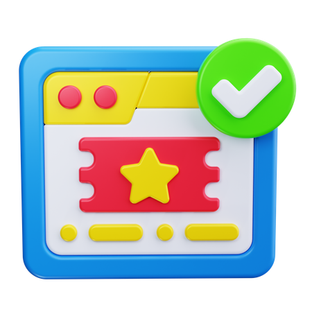 Online-Kinoticket  3D Icon