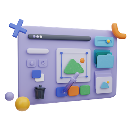 Online-Kunstkurse  3D Icon