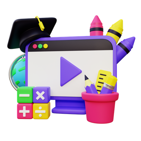 Online Kurs  3D Icon