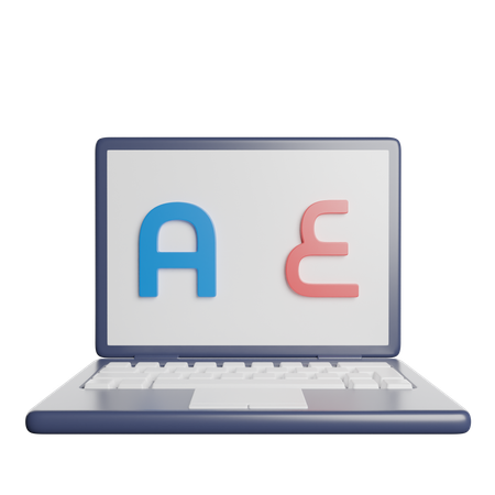Online Language Translation  3D Icon