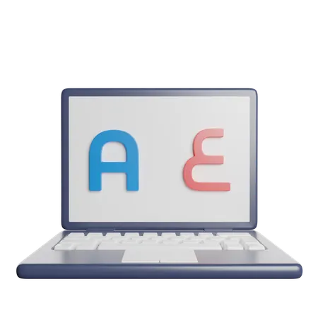Online Language Translation  3D Icon