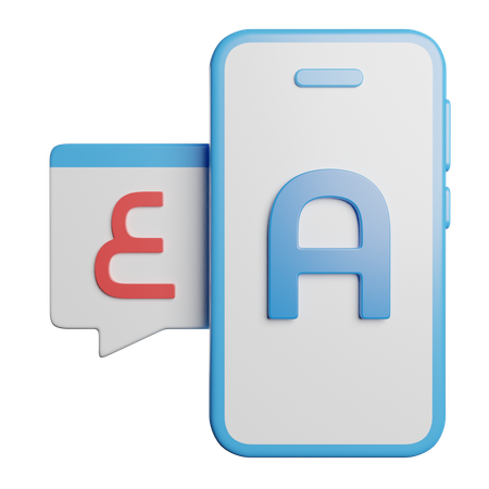 Online Language Translator  3D Icon