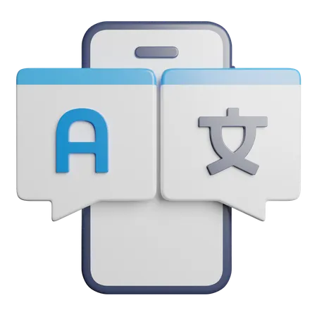 Online Language Translator  3D Icon
