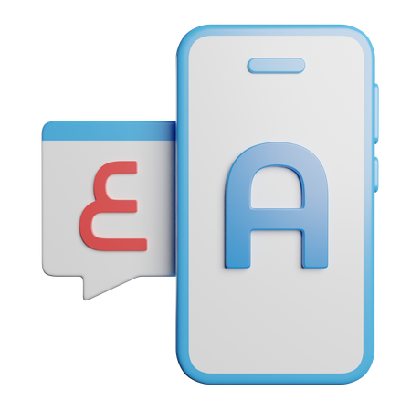 Online Language Translator  3D Icon