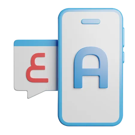 Online Language Translator  3D Icon