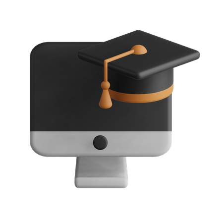 Online Learning  3D Icon