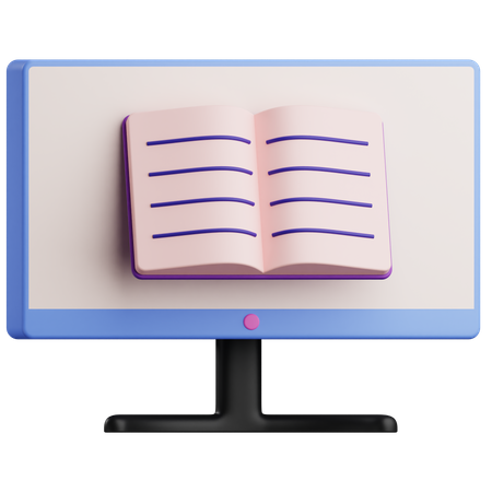 Online Learning  3D Icon