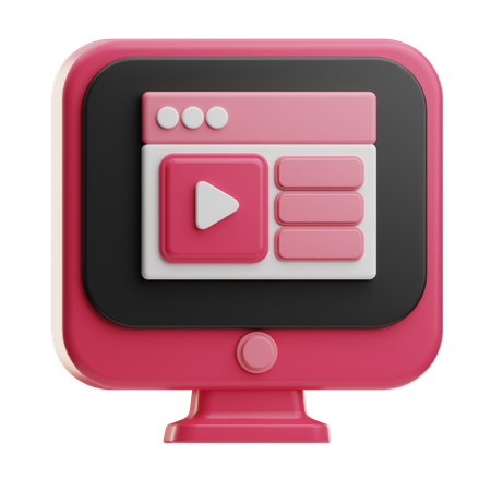 Online Learning  3D Icon