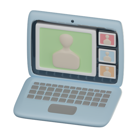 Online Learning  3D Icon