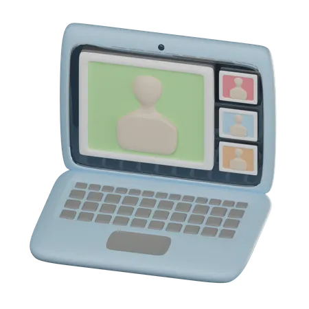 Online Learning  3D Icon