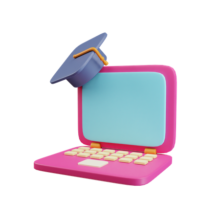 Online learning  3D Icon