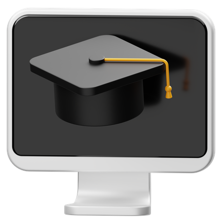 Online Learning  3D Icon