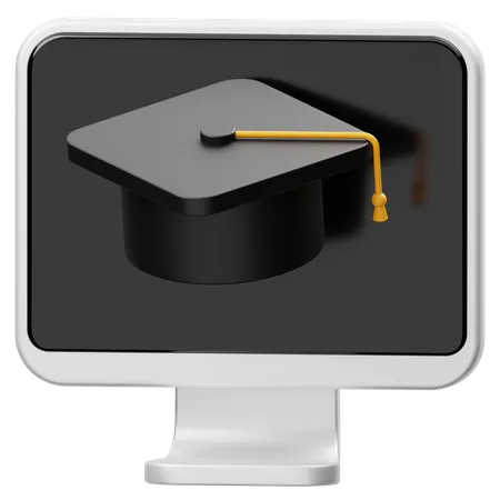 Online Learning  3D Icon