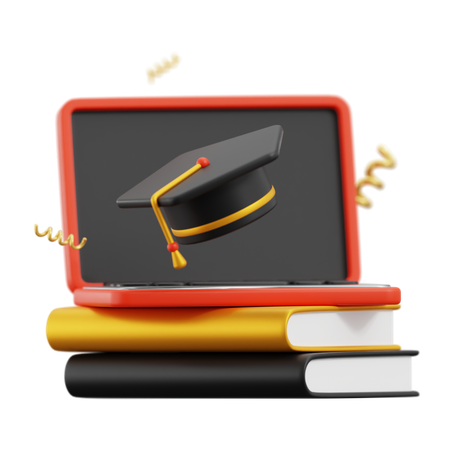 Online Learning  3D Icon