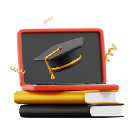 Online Learning  3D Icon