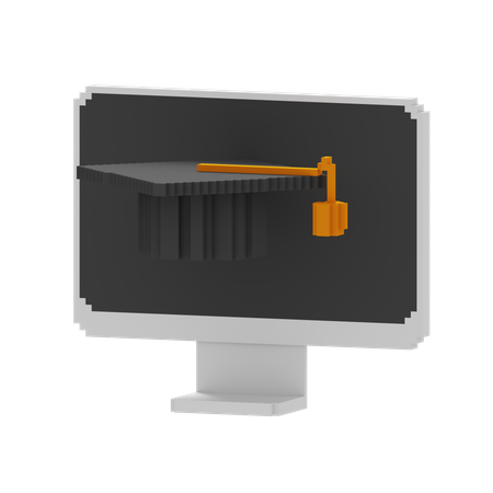 Online Learning  3D Icon