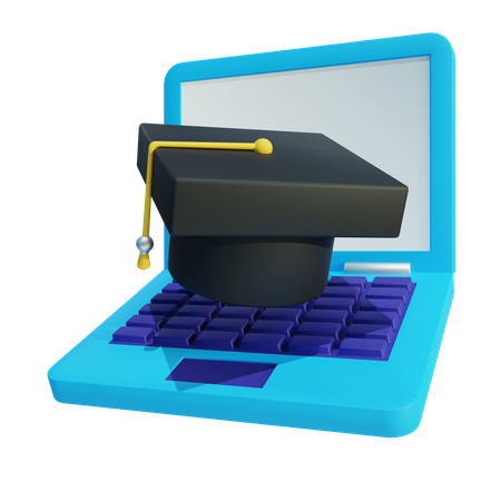 Online Learning  3D Icon