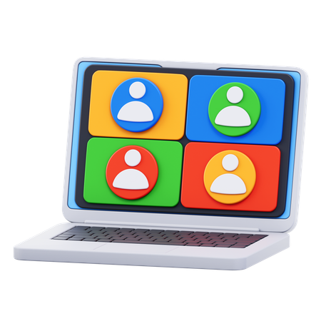 Online Learning  3D Icon