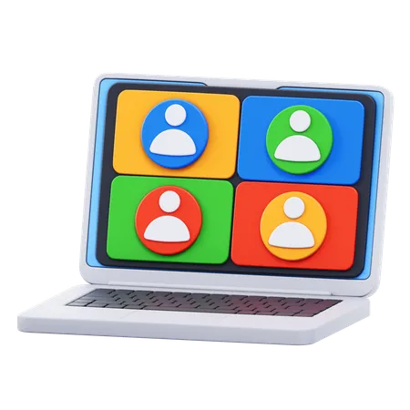 Online Learning  3D Icon