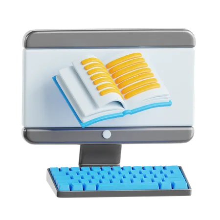 Online Learning  3D Icon