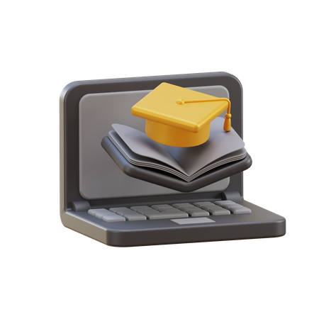 Online Learning  3D Icon