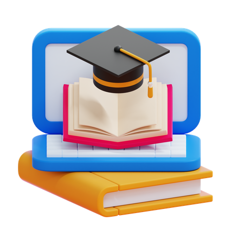 ONLINE LEARNING  3D Icon