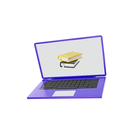 Online Learning  3D Illustration