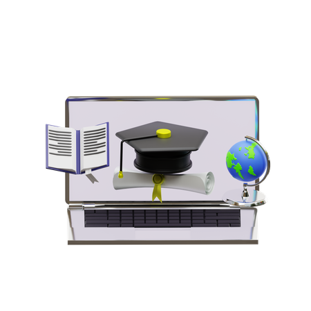 Online Learning 3D Illustration