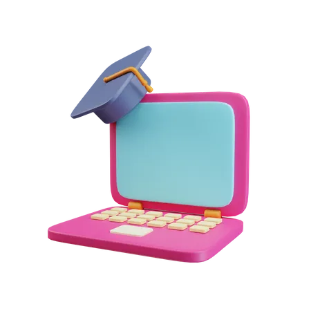 Online learning  3D Icon