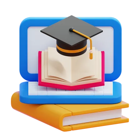 ONLINE LEARNING  3D Icon