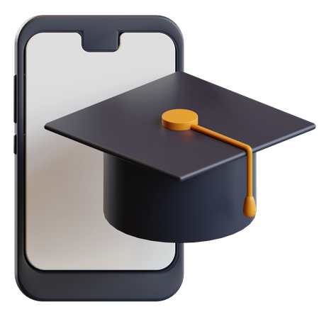 Online Learning App  3D Illustration