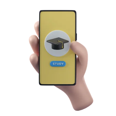 Online Learning App  3D Icon