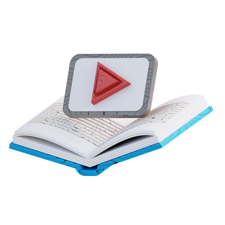 Online Learning Book  3D Icon