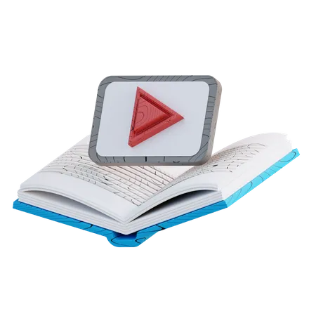 Online Learning Book  3D Icon