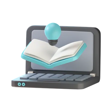 Online Learning Idea  3D Icon