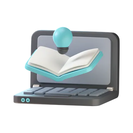 Online Learning Idea 3D Icon