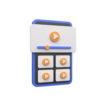 Online Learning on Smartphone  3D Icon