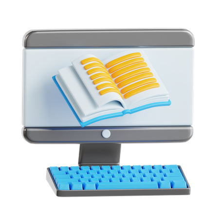 Online lernen  3D Icon