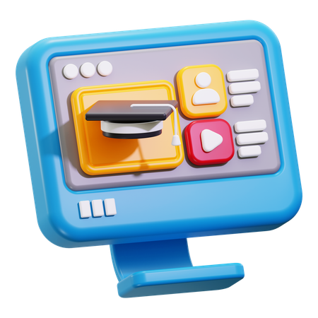 オンラインレッスン  3D Icon