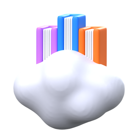 Online Library  3D Icon