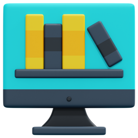 Online Library  3D Icon