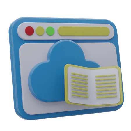 Online Library  3D Icon