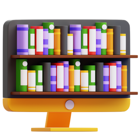 Online Library  3D Icon