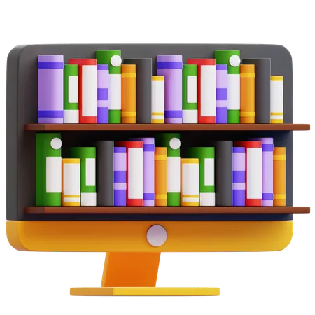Online Library  3D Icon