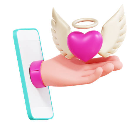 Online-Liebe  3D Icon