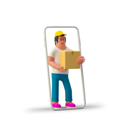 Online-Lieferant  3D Illustration