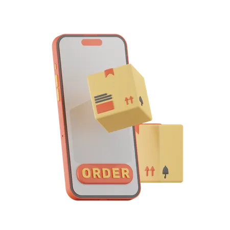 Online-Lieferservice  3D Icon