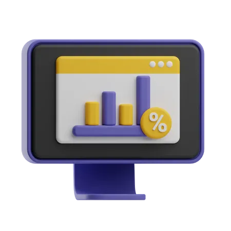 Online Loan Analysis  3D Icon