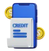 Online Loan Icon for Digital Finance and Credit Management